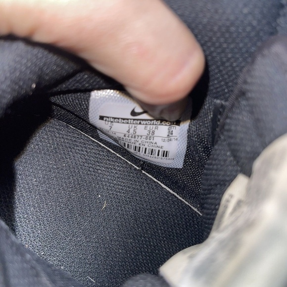 NIKE Dunk Sky Hi Essential Womens Size 7  Black 2" Hidden Wedge Sneakers Shoes - Picture 6 of 7